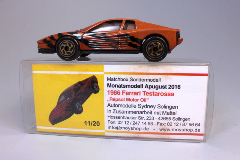 matchbox 1986 ferrari testarossa