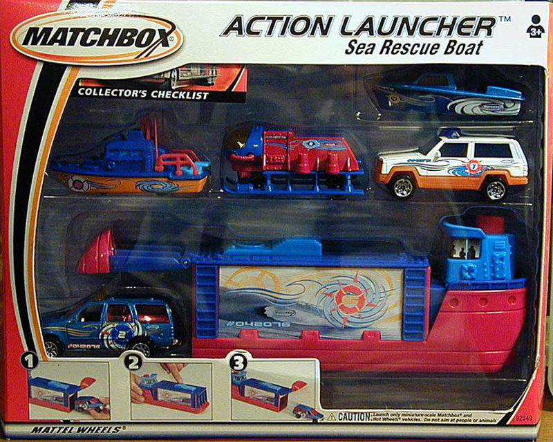 matchbox fire rescue boat