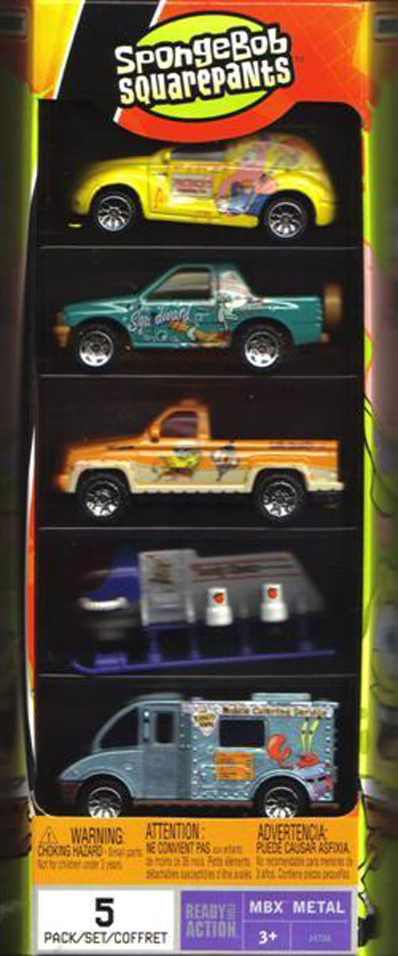 matchbox spongebob 5 pack