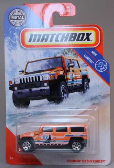Matchbox 2020 #089//100 HUMMER H2 SUV CONCEPT orange CaseB