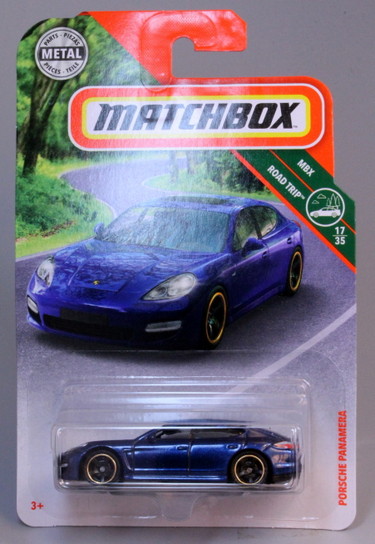 Matchbox Metallic Dark Purple UK Card - 2011 #33 Porsche Panamera